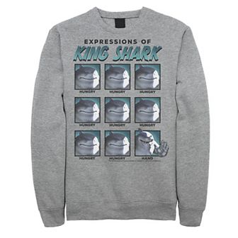 Men's The Suicide Squad Expressions Of King Shark Sweatshirt