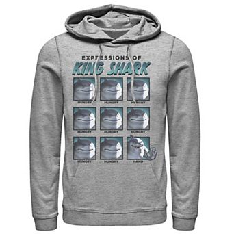 Men's The Suicide Squad Expressions Of King Shark Hoodie