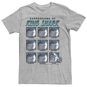 Men's The Suicide Squad Expressions Of King Shark Tee