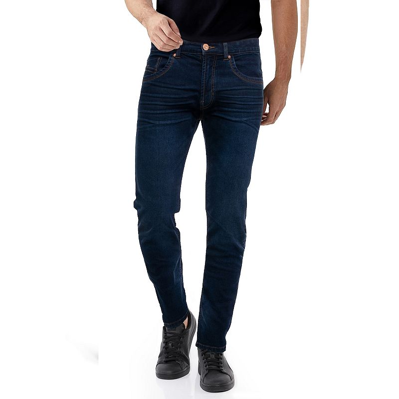 Mens Cultura Classic 5-Pocket Stretch Skinny Jeans, Size: 30X30, Blue