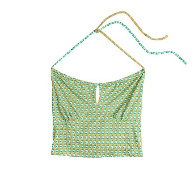 Juniors' SO® Keyhole Cutout Halter Top