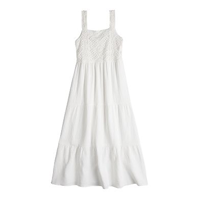 Women's LC Lauren Conrad Crochet Bodice Maxi Dress