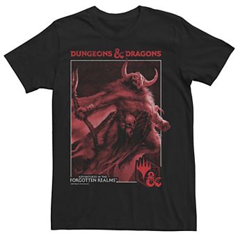 Men's Dungeons & Dragons Forgotten Realms Red Hue Poster Tee