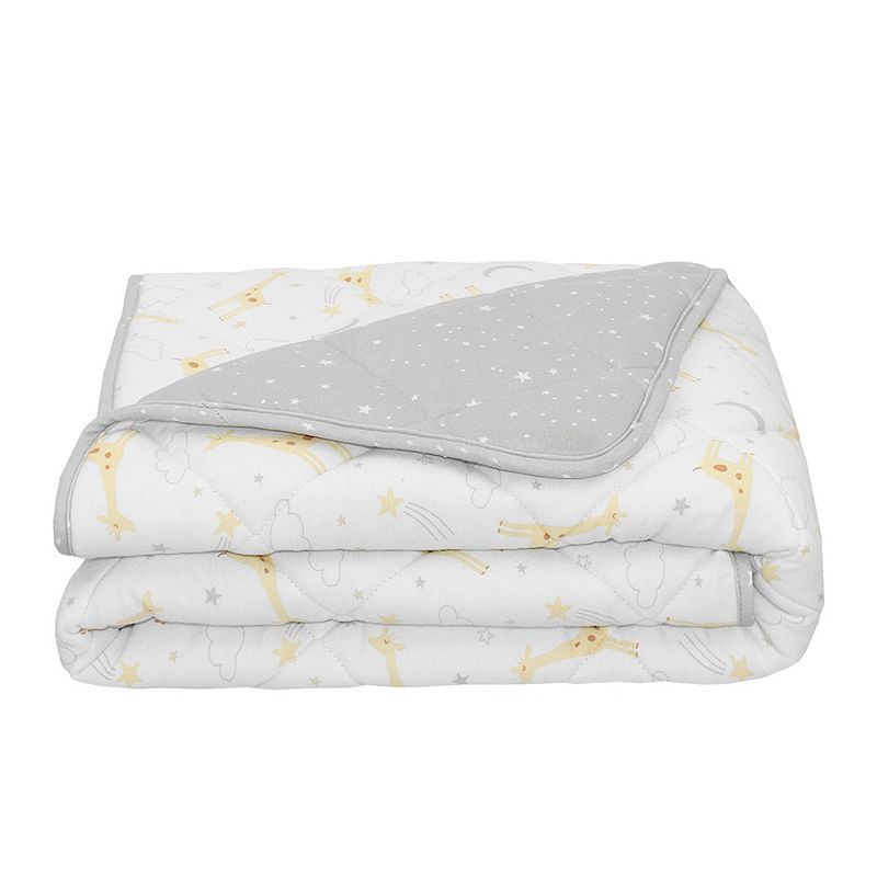 54072536 Living Textiles Noah Giraffe Baby Comforter, Grey sku 54072536