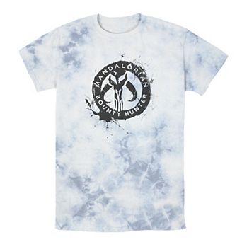 Men's Star Wars The Mandalorian Paint Splatter Emblem Tee