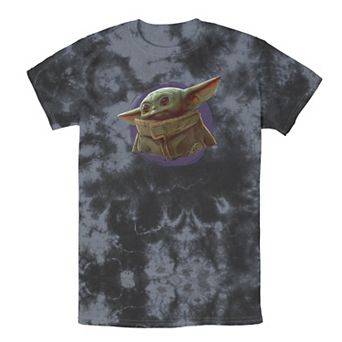 Men's Star Wars The Mandalorian The Child Purple Smoke Tee