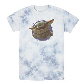 Men's Star Wars The Mandalorian The Child Purple Smoke Tee