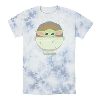 Men's Star Wars The Mandalorian The Child Bassinet Portrait Tee