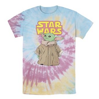 Men's Star Wars The Mandalorian The Child Cute Stare Logo Tee