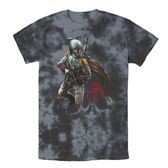 Men's Star Wars Boba Fett Grunge Profile Tee