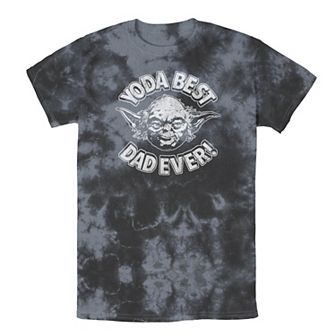 Men's Star Wars Father's Day Yoda Best Dad Ever Head Shot Stamp Tee