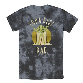 Men's Star Wars Yoda Best Dad Cartoon Yoda Tee
