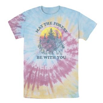 Men's Star Wars Ewok Sunset May The Forest Be With You Earth Day Tee