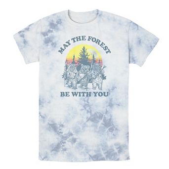 Men's Star Wars Ewok Sunset May The Forest Be With You Earth Day Tee