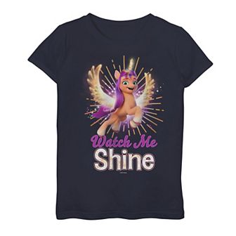 Girls 4-16 My Little Pony Alicorn Watch Me Shine Portrait Graphic Tee