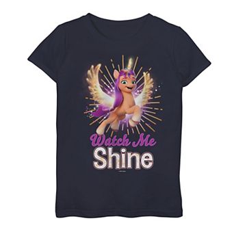 Girls 4-16 My Little Pony Alicorn Watch Me Shine Portrait Graphic Tee