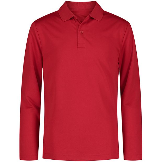 Boys 4 20 IZOD Long Sleeve Performance Polo