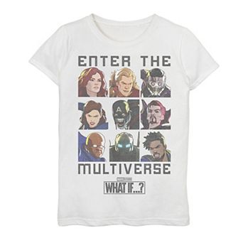 Girls 7-16 Girls Marvel What If Enter The Multiverse Quote Graphic Tee