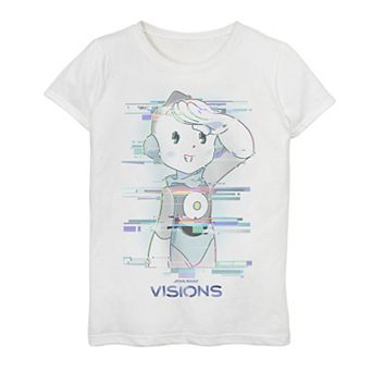 Girls 4-16 Star Wars Visions Character Glitch Graphic Tee
