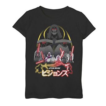 Girls 4-16 Star Wars Visions Villain Group Poster Graphic Tee