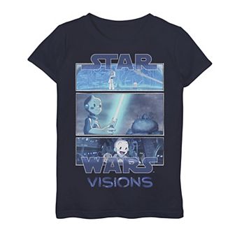 Girls 4-16 Star Wars Visions Tri Panel Logo Graphic Tee