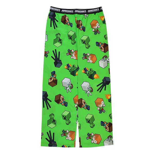 Boys 4 20 Minecraft Block Heads Pajama Pants in Regular Husky