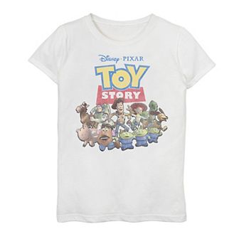 Disney / Pixar's Toy Story Girls 7-16 Retro Group Logo Graphic Tee