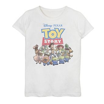 Disney / Pixar's Toy Story Girls 7-16 Retro Group Logo Graphic Tee