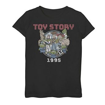 Disney / Pixar's Toy Story Woody Girls 7-16 Gang Group Shot 1995 Graphic Tee