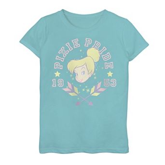 Disney's Tinker Bell Girls 7-16 Pixie 1953 Collegiate Text Graphic Tee