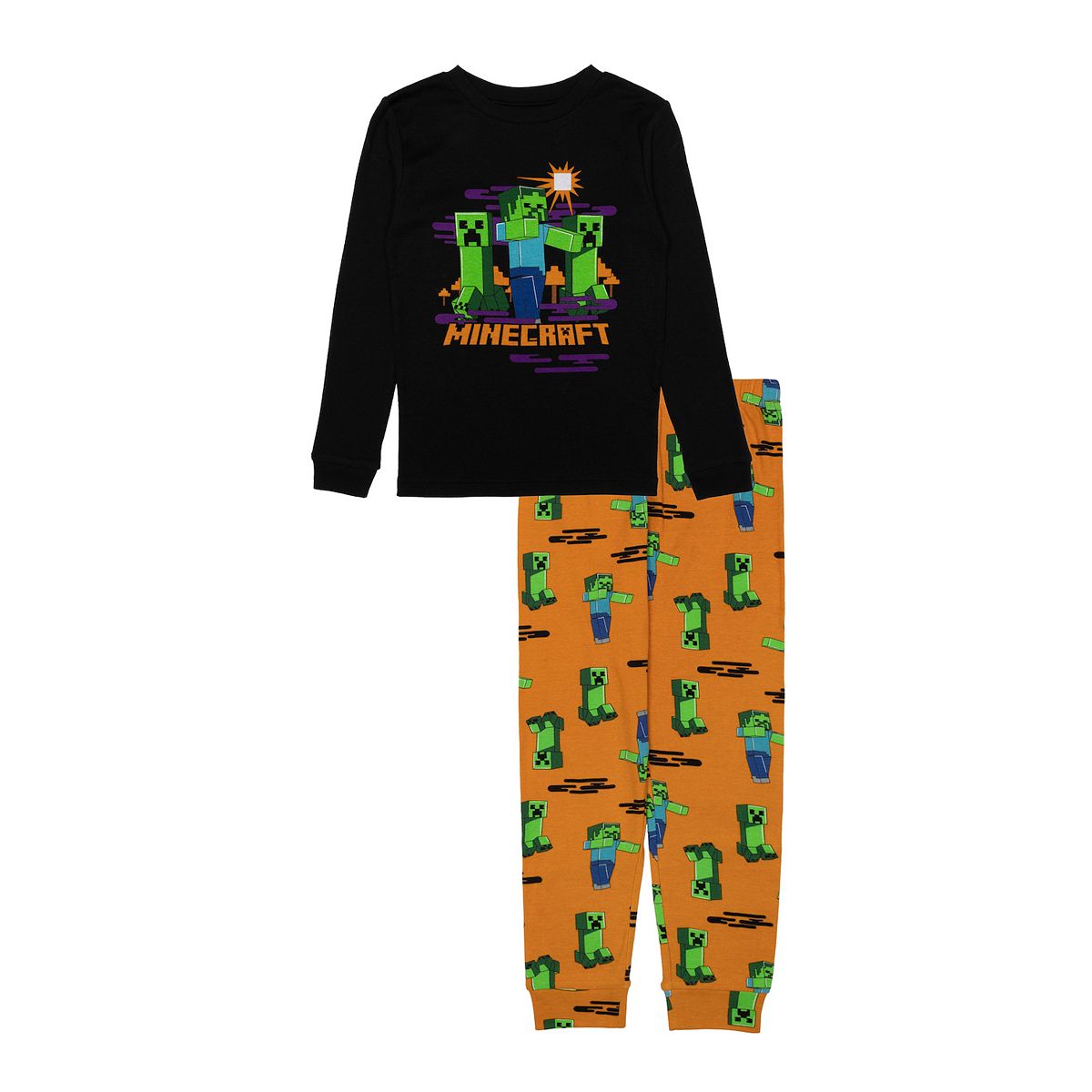 Boys 6 12 Minecraft Trick Or Treat Pajama Set