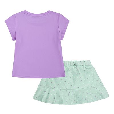 Toddler girls Nike purchases lot of 2 outfits(4 pieces) tees shorts & skort size 4T(NWT)