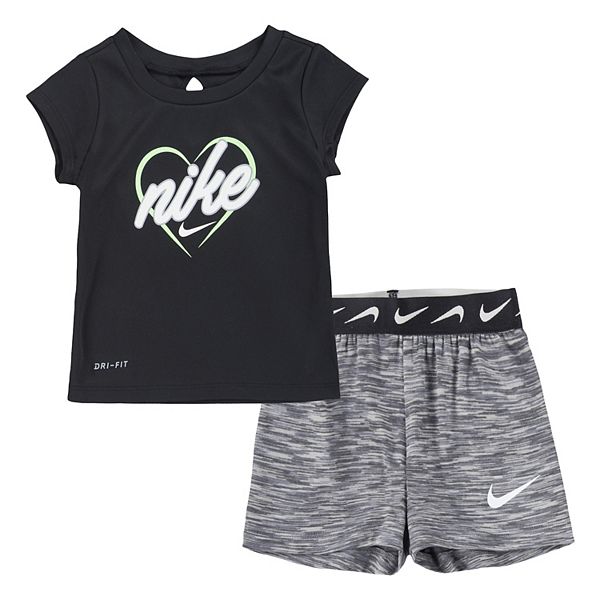 Toddler girl cheap black nike shorts