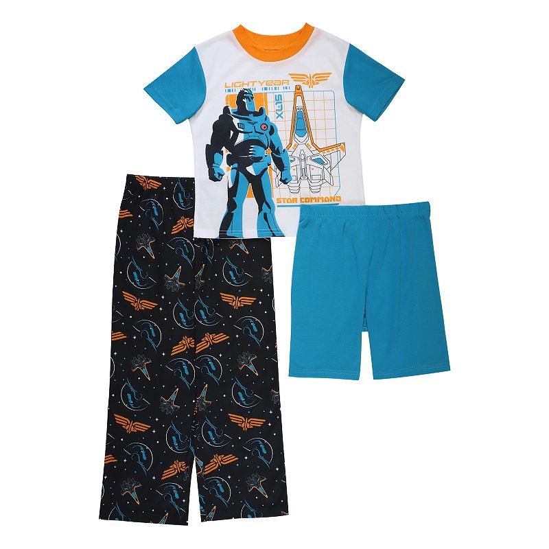 Disneys Lightyear Boys 4-10 Buzz Launch All Ships Top & Bottoms Pajam