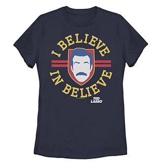 Juniors' Ted Lasso True Believer Collegiate Graphic Tee