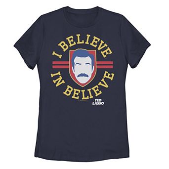 Juniors' Ted Lasso True Believer Collegiate Graphic Tee