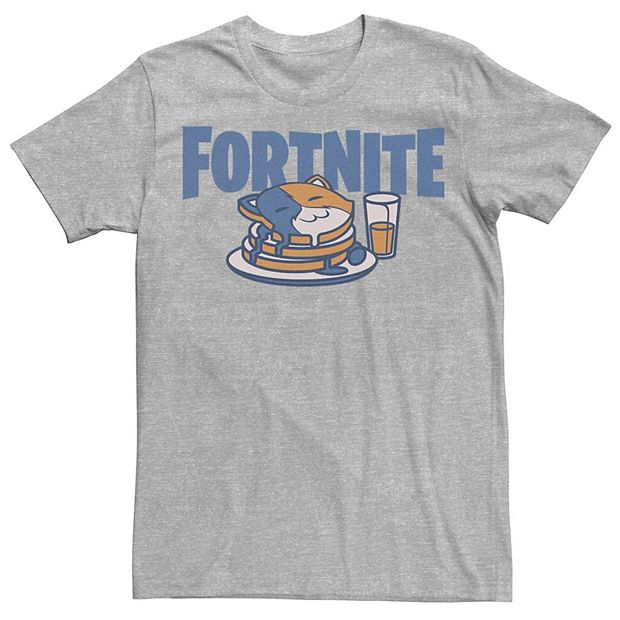 Men s Fortnite Cat Pancakes Tee