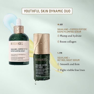 Copper Peptide Rapid Plumping & Hydrating Serum with Hyaluronic Acid + Squalane