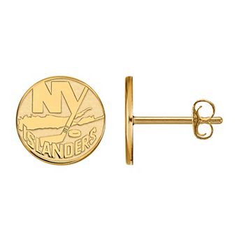 LogoArt New York Islanders Sterling Silver Mini Logo Stud Earrings