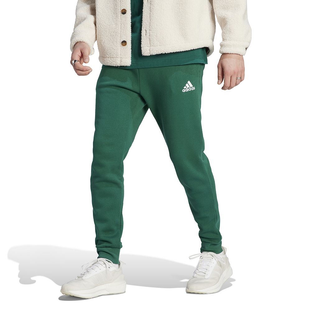 Adidas Men s Fleece Tapered Pants Green