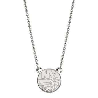 LogoArt New York Islanders Sterling Silver Small Logo Pendant Necklace
