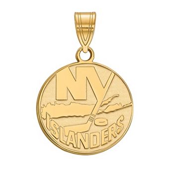 LogoArt New York Islanders 14k Gold Medium Logo Pendant