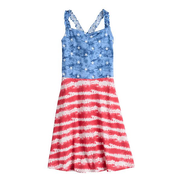 Teen Girls Blue & Red GG Dress