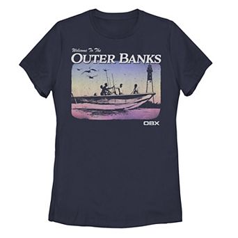 Juniors' Outer Banks Gradient Boat Portrait Tee