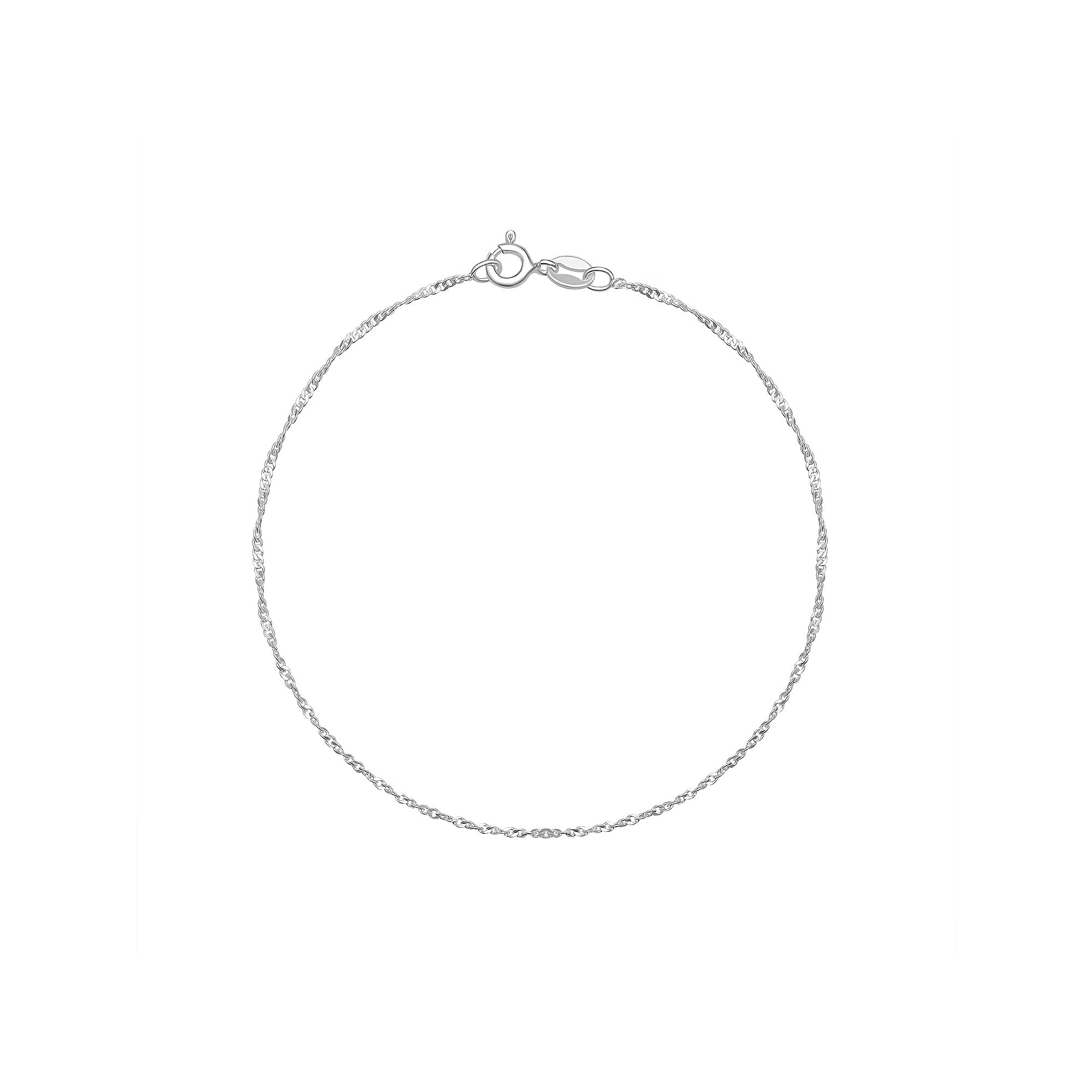 PRIMROSE Sterling Silver Twisted Cable Chain Bracelet, Womens, Size: 7.5