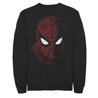 Men's Marvel Spider-Man Far From Home Tech Build-Up Fill Portrait Sweatshirt