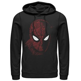 Men's Marvel Spider-Man Far From Home Tech Build-Up Fill Portrait Hoodie