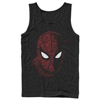 Men's Marvel Spider-Man Far From Home Tech Build-Up Fill Portrait Tank Top