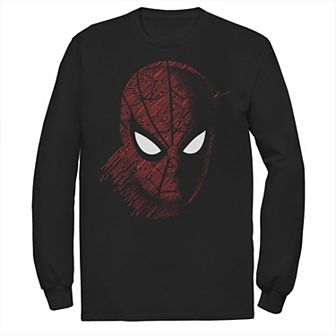 Men's Marvel Spider-Man Far From Home Tech Build-Up Fill Portrait Tee