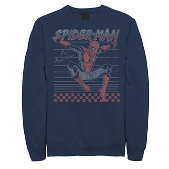 Men's Marvel Spider-Man: Far From Home Action Pose Lined Portrait Sweatshirt